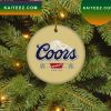 Coors Light Christmas Circle Ornament