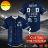 Custom Name Dallas Cowboys Helmet Pattern Baseball Jersey