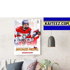 Czech Republic Bronze Medal 2022 IIHF Women’s World Championship ArtDecor Poster Canvas