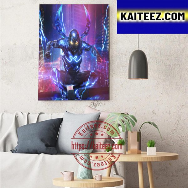 DC Comics Blue Beetle Art Decor Poster Canvas