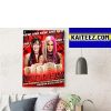 Dakota Kai And Iyo Sky Are WWE And New Women’s Tag Team Champions Decorations Poster Canvas