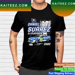 Daniel Suarez Trackhouse Racing Team Collection Black NASCAR Cup Series Playoffs T-shirt