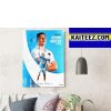 Danny Logan Is 2022 Defensive Midfielder Of The Year Of PLL Decorations Poster Canvas