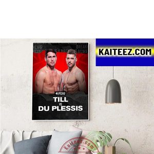 Darren Till vs Dricus Du Plessis At UFC 282 Decorations Poster Canvas