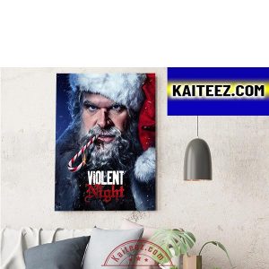 David Harbour As Santa Claus In Violent Night Decorations Poster Canvas