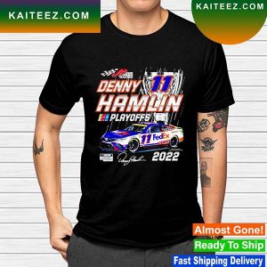 Denny Hamlin Joe Gibbs Racing Team Collection Black 2022 NASCAR Cup Series Playoffs T-shirt
