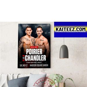 Dustin Poirier vs Michael Chandler At UFC 281 Lightweight Bout In MSG Decorations Poster Canvas
