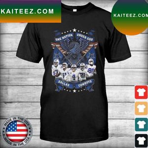 Eagles Dallas Cowboys One Nation Under God signatures T-shirt