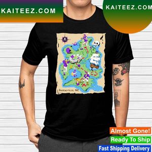 East Carolina Pirates football treasure map T-shirt