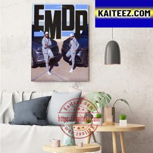 Eminem Marshall Mathers x Bro J Simpson In EMDP Decorations Poster Canvas
