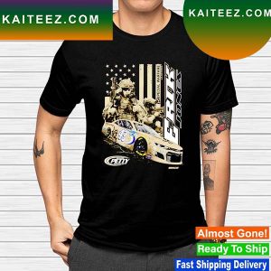 Erik Jones Checkered Flag Black U.S. Airforce Special Warfare Graphic 1-Spot T-shirt