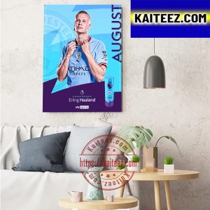 Erling Haaland Is EA Sports Premier League Player Of The Month Artdecor Poster Cavas