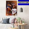 Houston Astros 5x AL West Champions Art Decor Poster Canvas