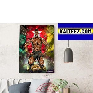 Francis Ngannou Is UFC Heavyweight Champion Of The World Decorations Poster Canvas