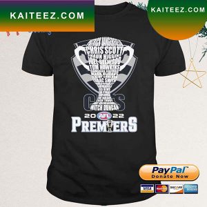GEELONG CATS PLAYERS 2022 AFL PREMIERS T-SHIRT