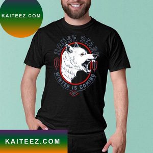 Game of thrones house stark winter is coming wolf logo T-shirt