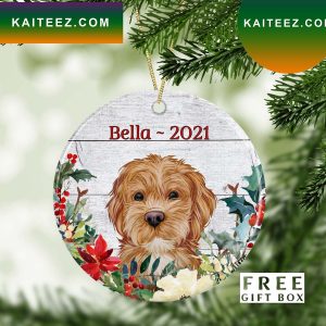 Golden Doodle Christmas Personalized Ornament