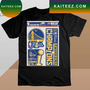 Golden State Warriors WinCraft 2022 NBA Finals Champions Fan 3-Pack Team Decal Set T-Shirt