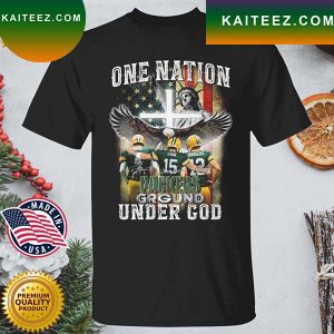 Green Bay Packers One Nation Packers Ground Under God Signatures T-shirt