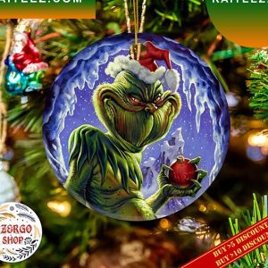 Grinch Santa Ball Christmas Grinch Decorations Outdoor Ornament