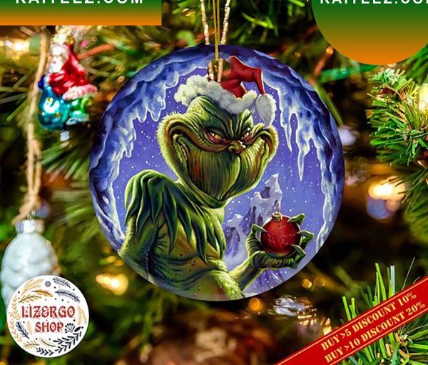 Grinch Santa Ball Christmas Grinch Decorations Outdoor Ornament