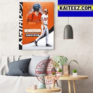 Gunnar Henderson Is Baseball America Minor League Player Of The Year Art Decor Poster Canvas