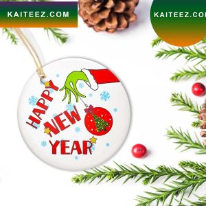 Happy New Year 2022 Grinch Christmas Grinch Decorations Outdoor Ornament