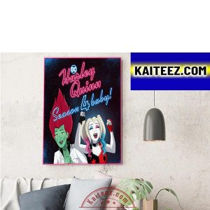 Harley Quinn Season 4 Baby In DC Comics ArtDecor Poster Canvas