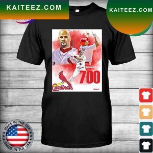 Hits Home Run 700th St Louis Cardinals Albert Pujols T-shirt
