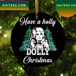 Holly Dolly Christmas Parton Ornament