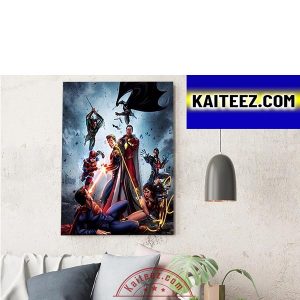 Homelander Figth With DC Comics Justice League Decorations Poster Canvas