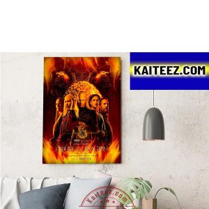 House Of The Dragon Fire Will Reign New Poster Movie Decorations Poster Canvas