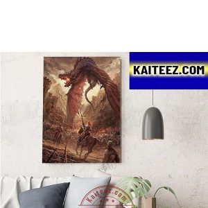 House Of The Dragon News Poster Movie Decorations Poster Canvas