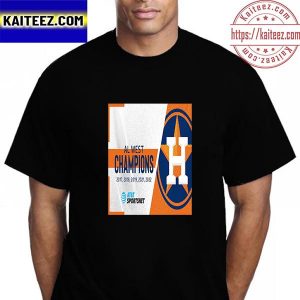 Houston Astros 5x AL West Champions Vintage T-Shirt