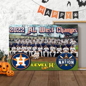 Houston Astros Are 2022 AL West Champions Art Decor Poster Canvas