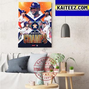 Houston Astros Are AL West Champs Art Decor Poster Canvas