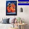 Houston Astros Are AL West Champs Art Decor Poster Canvas