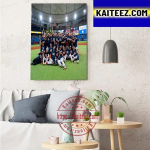 Houston Astros Are The 2022 American League West Champions Art Decor Poster Canvas