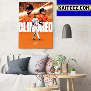 Houston Astros Champs 2022 American League West Champions Art Decor Poster Canvas