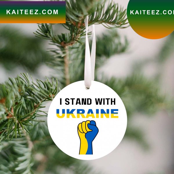 I Stand With Ukraine No War Ornament