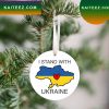 I Stand With Ukraine Pray For Ukrainian Ornament