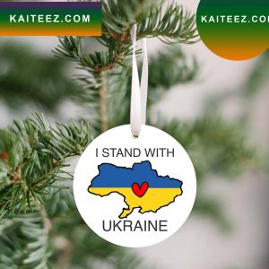 I Stand With Ukraine Stop The War Ornament