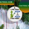 I Will Drink Bud Ice Beer Christmas Tree Decor Grinch Decorations Outdoor Ornament