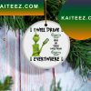 I Will Drink Coors Banquet Beer Christmas Tree Decor Grinch Decorations Outdoor Ornament