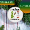 I Will Drink Dr Pepper Beer Christmas Tree Decor Grinch Decorations Outdoor Ornament