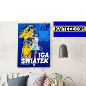 Iga Swiatek First World No 1 To Reach Semifinals US Open Decorations Poster Canvas