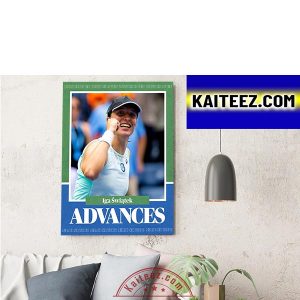Iga Swiatek The First Polish Player To Semifinals US Open Decorations Poster Canvas