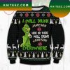 Jack Skellington AndGrinch Christmas Ugly Sweater