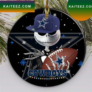Jack Skellington Dallas Cowboys Christmas Tree Ornament