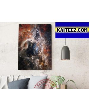 James Webb Space Telescope JWST Captures Cosmic Tarantula Decorations Poster Canvas